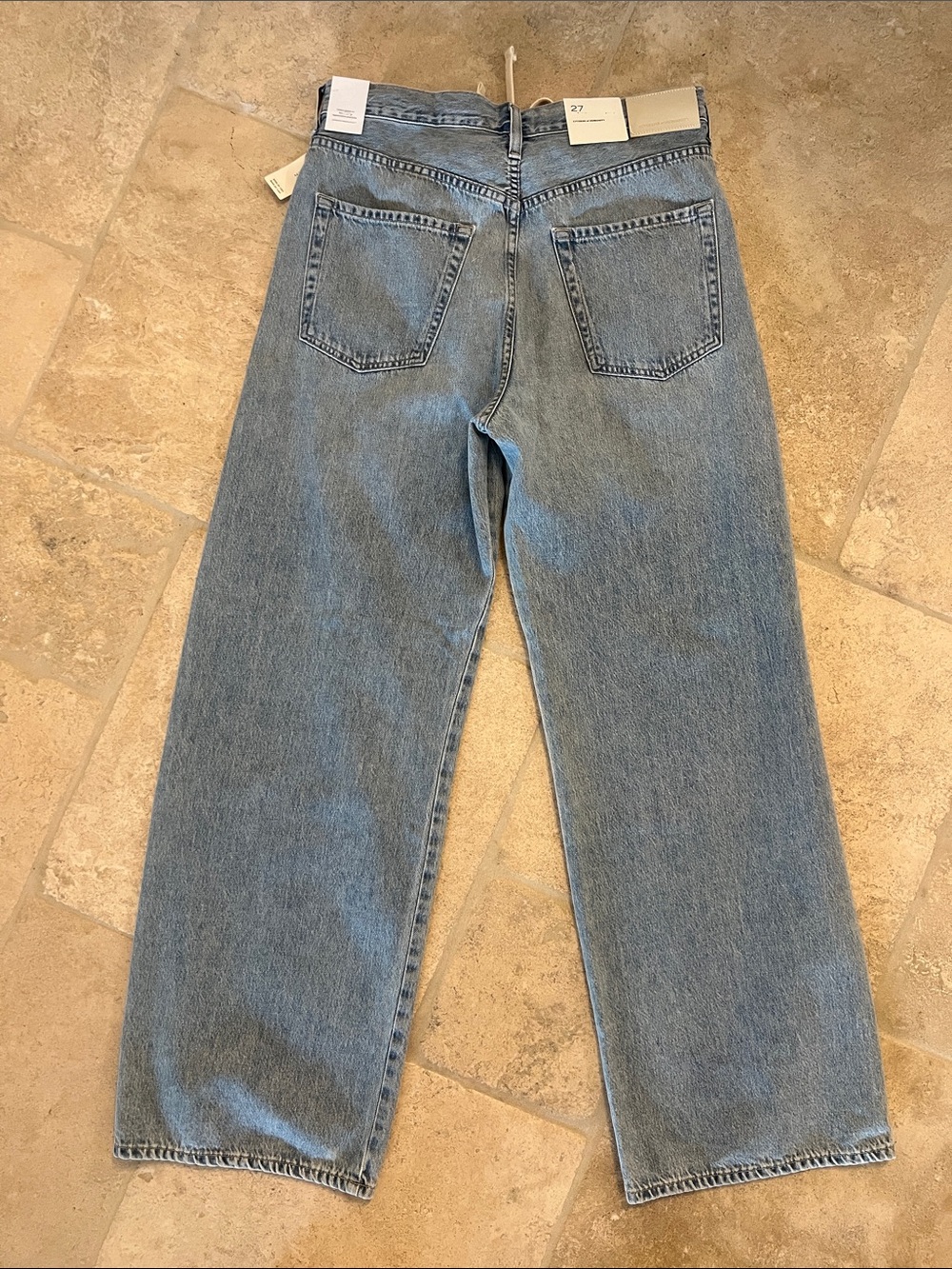 Citizens Of Humanity Light Blue Wide Leg Jeans - Picture 2 of 9